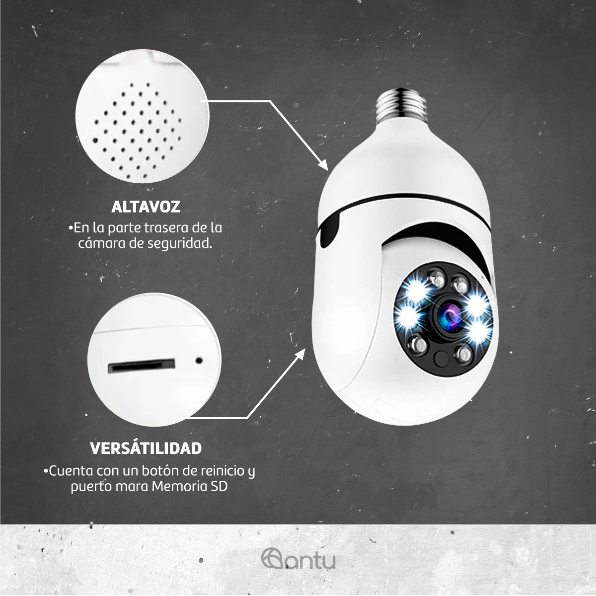 Cámara IP de Seguridad (Tipo Foco)
