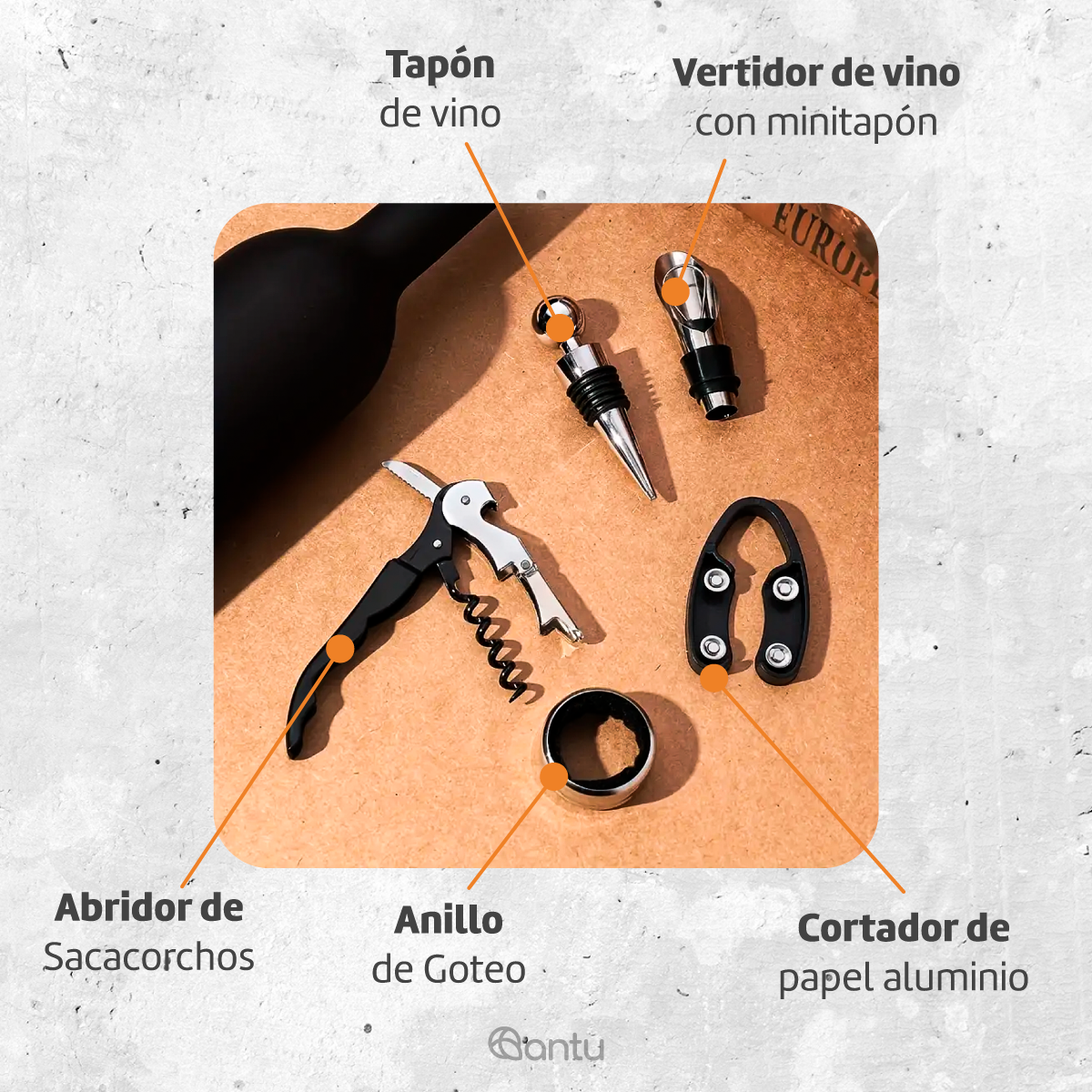 Set Abridor de Vinos Premium