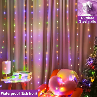 Cortina de LED Navideña