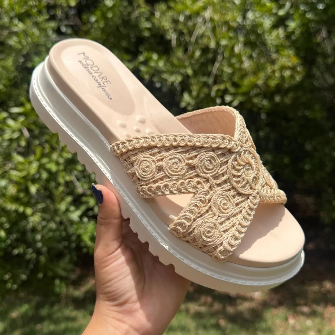 Sandalia Croché Sienna - Comodidad y Frescura