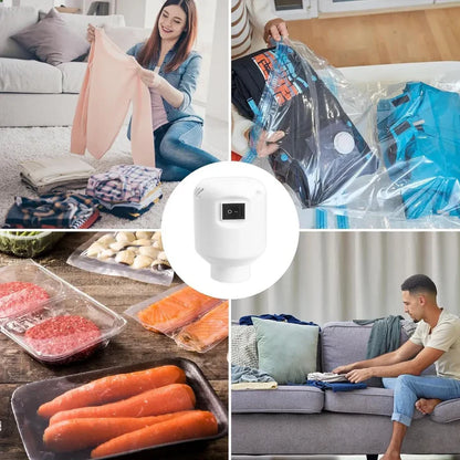 PACK BOLSAS AL VACÍO + EXTRACTOR DE AIRE PORTÁTIL