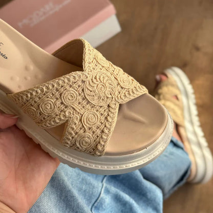 Sandalia Croché Sienna - Comodidad y Frescura
