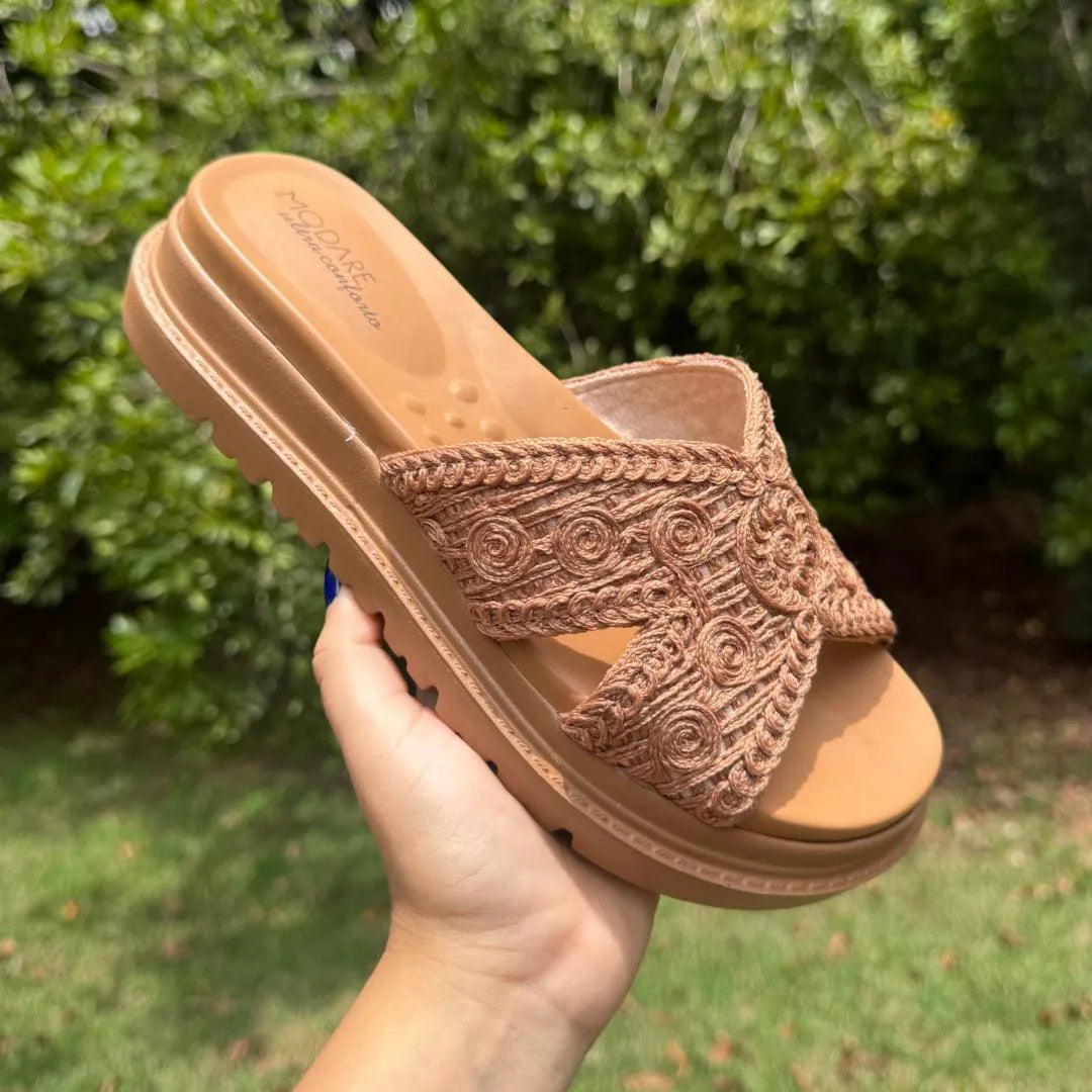 Sandalia Croché Sienna - Comodidad y Frescura