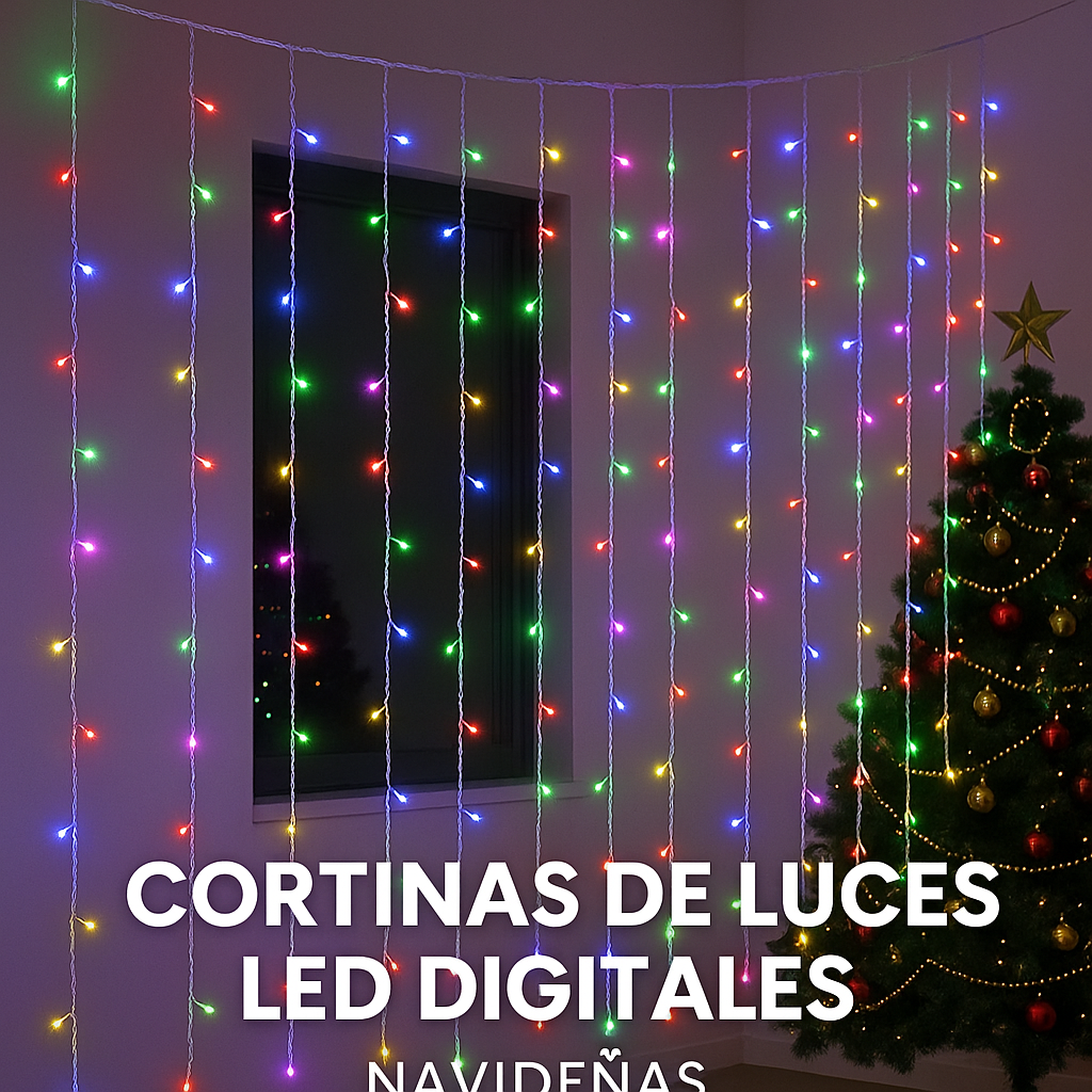 Cortina de LED Navideña