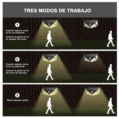 Lámpara Solar LED con Encendido Automático | Oferta 2x1